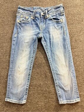 Miss Me Light Blue Cropped Jeans